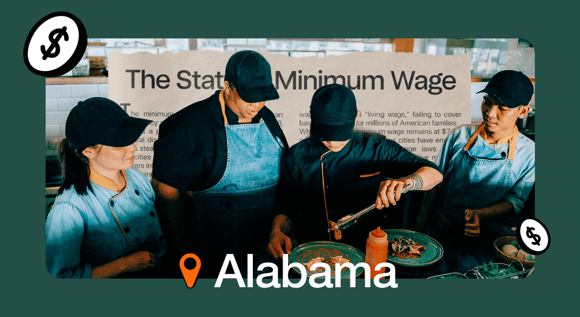 Workers in Alabama discussing minimum wage policy.
